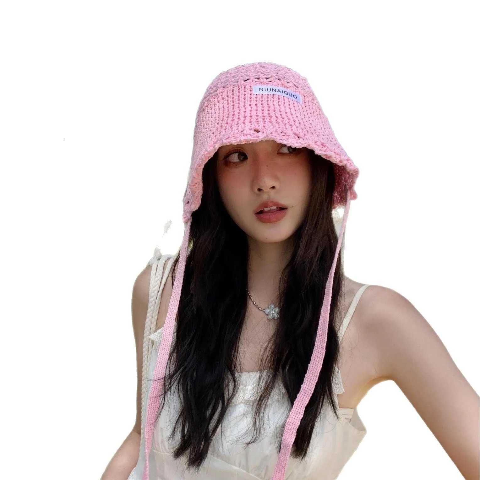 Womens Sun Hats Fashion Blue CapWoven Fishermans Hat Summer Large Brim Sunshade Basin Hat Light Breathable Sun Protection Hat H260317 - view 6