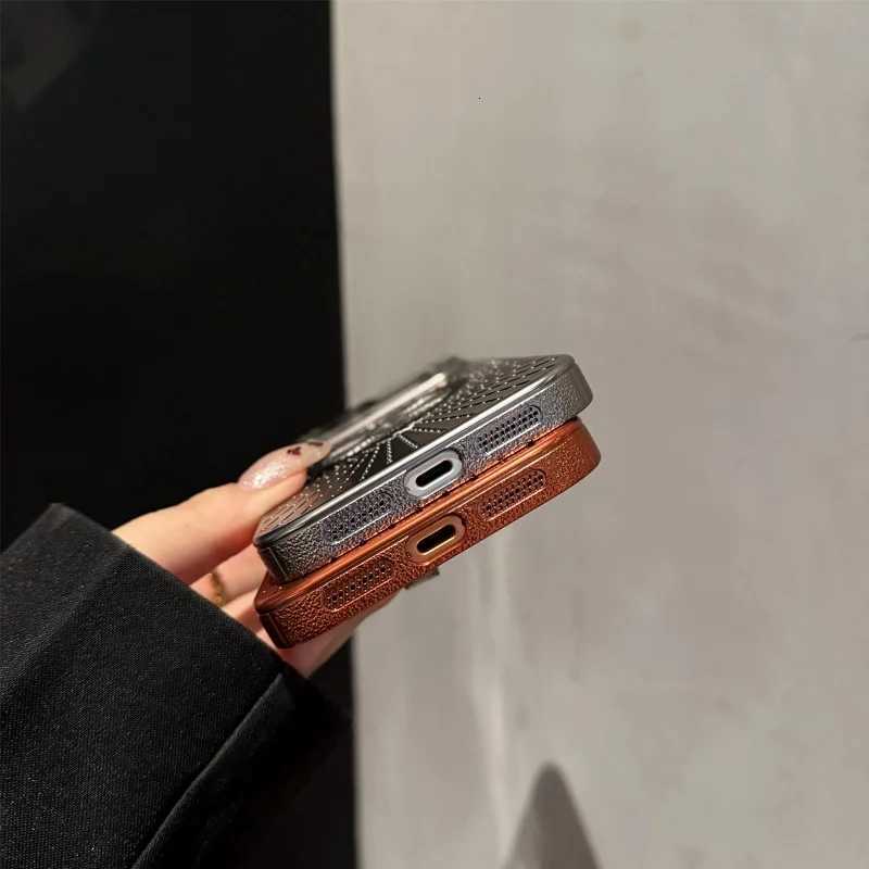 For Luxury Heat Dissipation Magnetic Phone Case For iPhone 12 13 14 15 16 Plus 17 Air PC Bumper Lens On 16 Pro Max Cover C260314