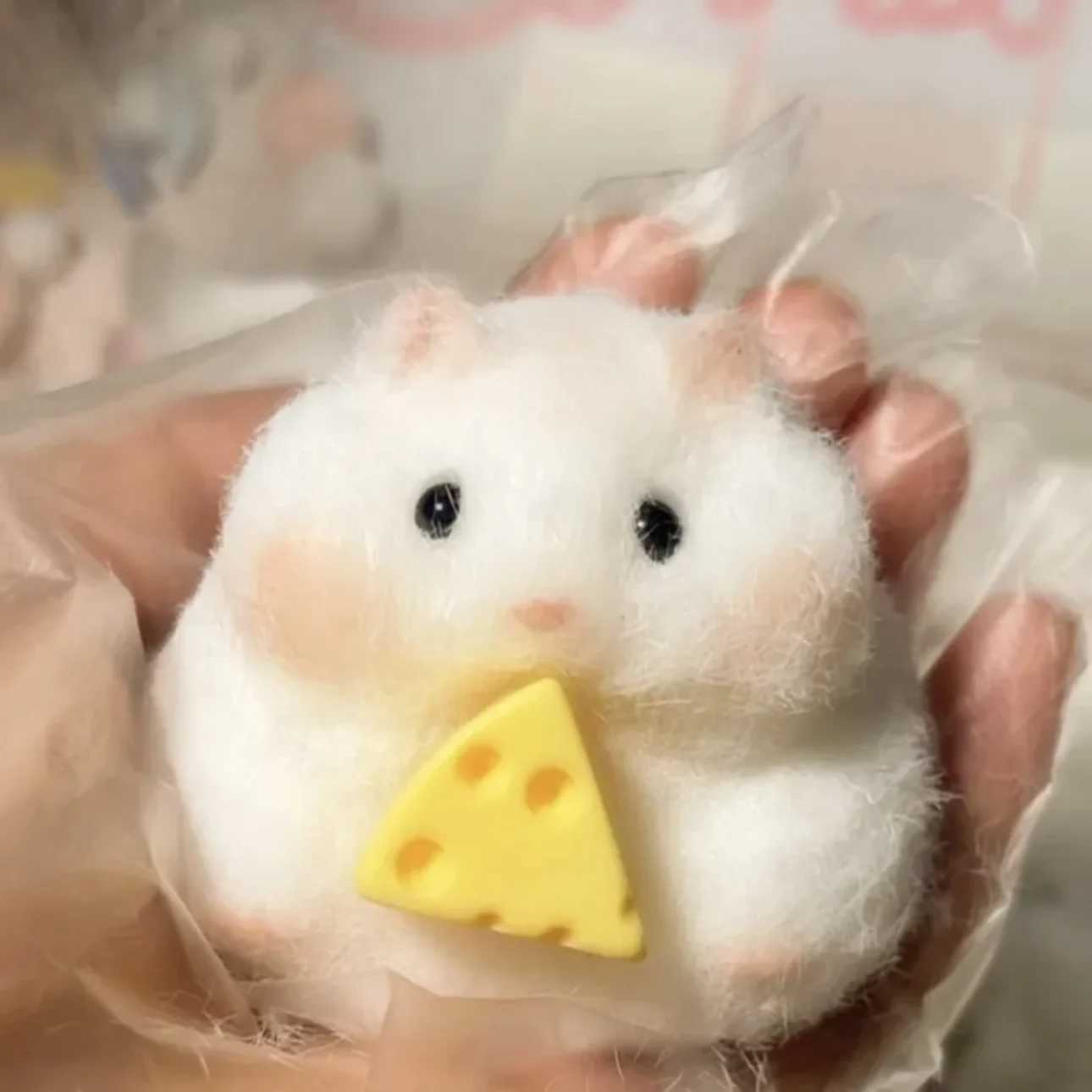 Hamster Taba Squishy Silicone Fuzzy Cute Hamster Animal Squishy Toy Mochi Toy Tabby Anti Stress Release Hand Relax Gift H260317