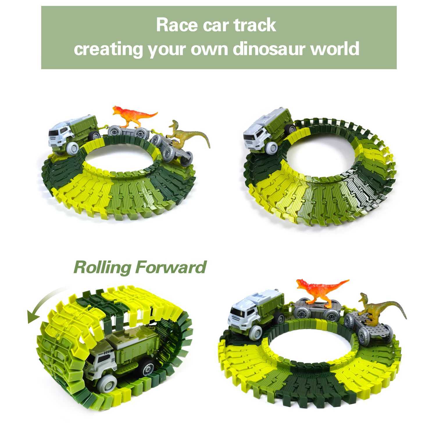 eplacement Cars for Tracks - Extra Race Car Accessories for Dinosaur Race Track Train Toy Gift - for Kids Boys and Girls Toys Y260316