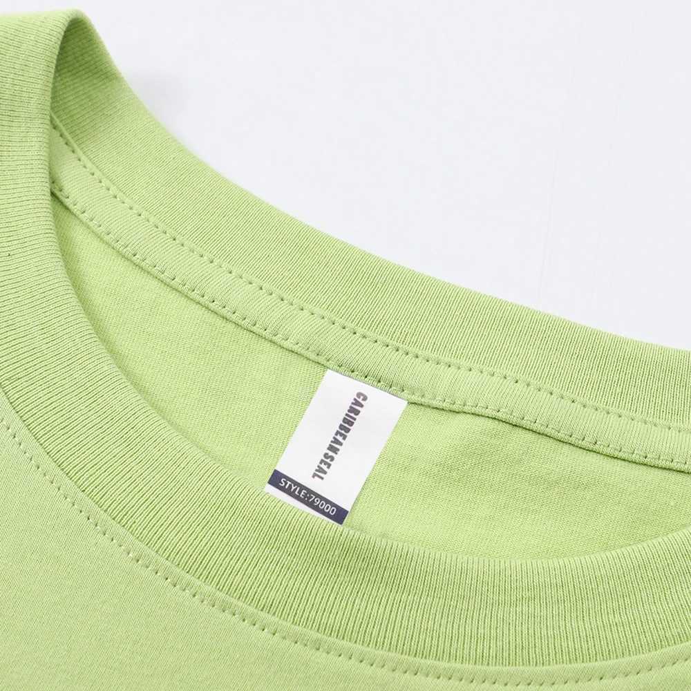 Clover Heart Catprint Basic Simple T-Shirt Man Cotton Crewneck T Shirts Summer Oversized Clothes Breathable Sport Short Sleeve M260317