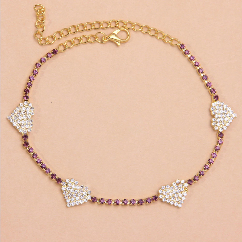 Popular Fashion With Full Rhinestones, European American Beach Jewelry For Women, Versatile And Shiny Rhinestone Anklet