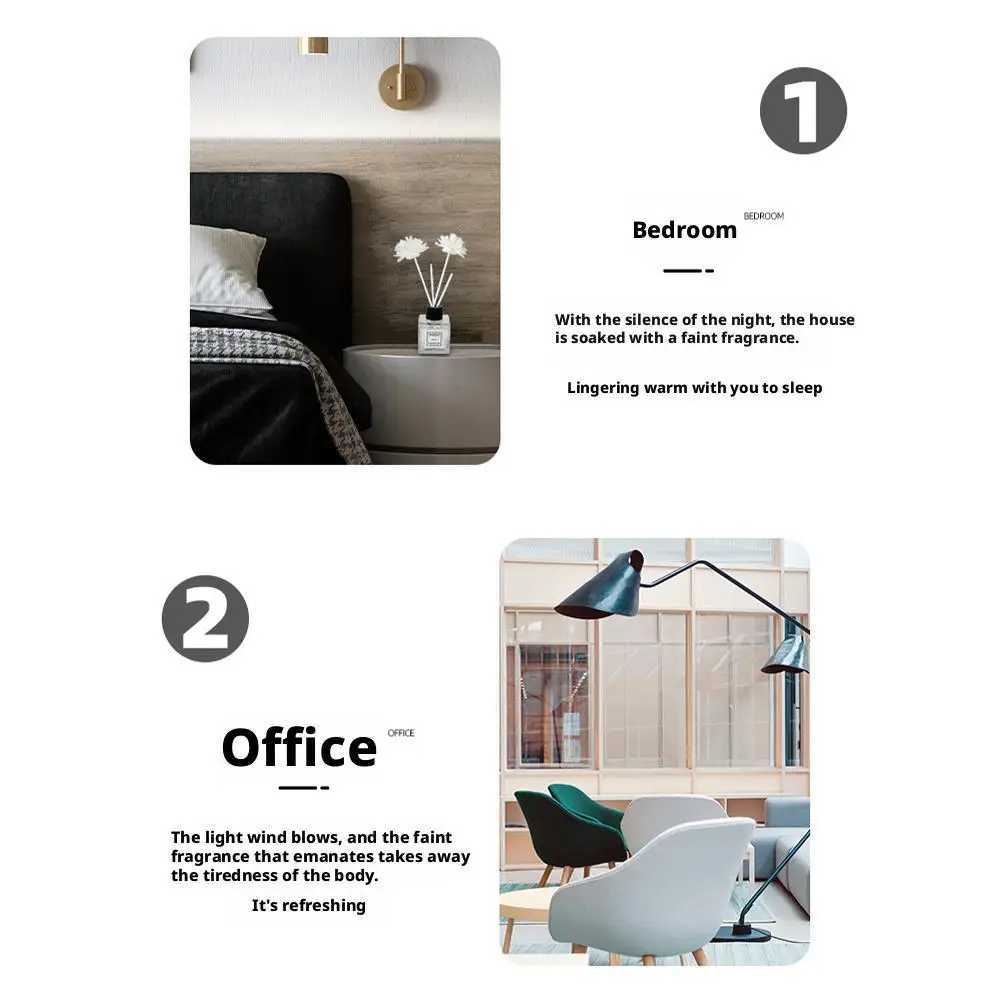 Fireless aromatherapy essential oil Natural long lasting Air Freshener Floral fragrance Oil with Reed Diffuser Stick For Home D260317