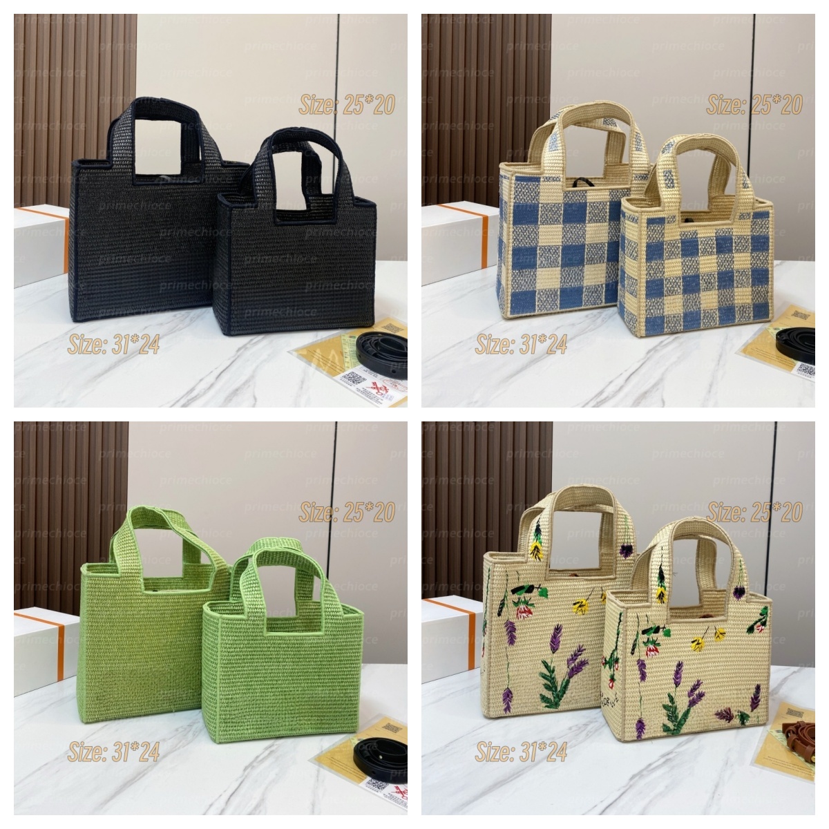Designer Summer Island Vibe Straw Woven Tote Bag - Sleek Business Lines & Vacation Style Classical Paula's Ibiza Inspired Straw Handbag Fashion Beach Crossbody Bag