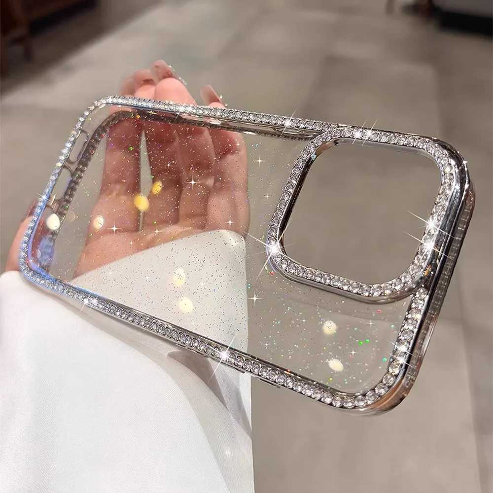Bling Glitter Clear Phone Case For iPhone 17 Pro Max Case iPhone 13 15 14 16 Pro Max 17 Air Shockproof Silicone Soft Cover Funda C260314