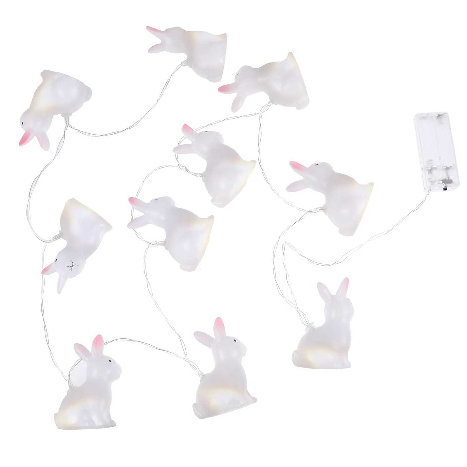 1Set Rabbit String Lights Easter LED Light Decor for Room Party Garden Bright Low Power Consumption Easter H260316