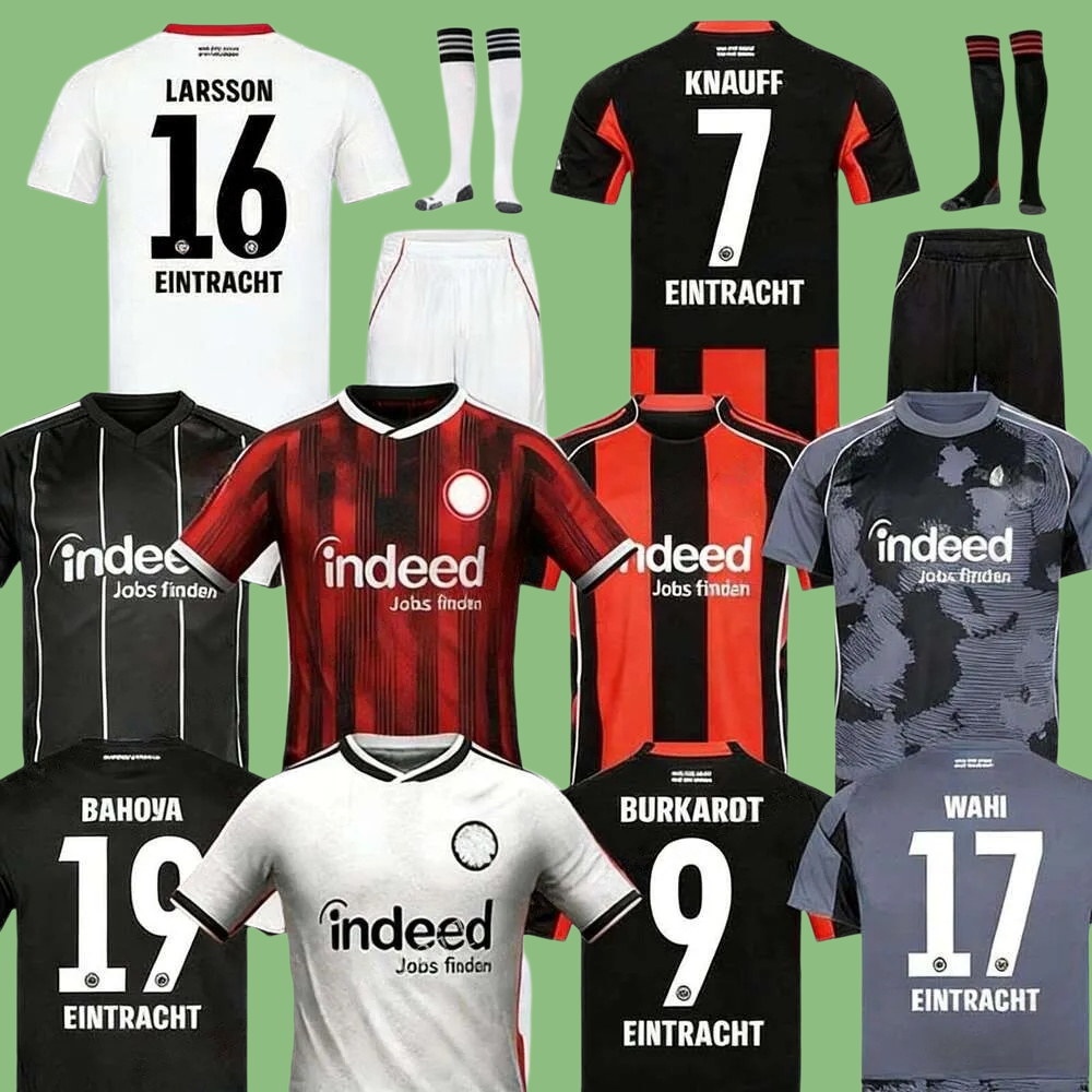 25 26 27 Eintrachts Frankfurts Soccer Jerseys 2026 HOME AWAY THIRD EKITIKE KNAUFF EBIMBE M.GOTZE SKHIRI KOSTIC KLAMMERS HINTEREGGER football shirt Men Kids Kits