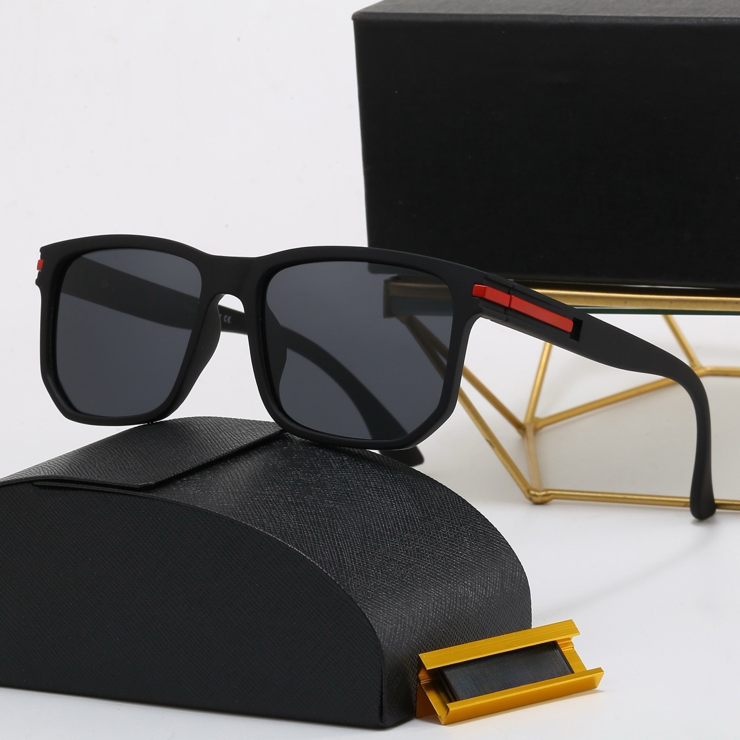 Euro american Mens Designer Sunglasses Outdoor Shades women fashion triangle logo luxury Full Frame Sunshade mirror polarized UV400 protection Glasses With box