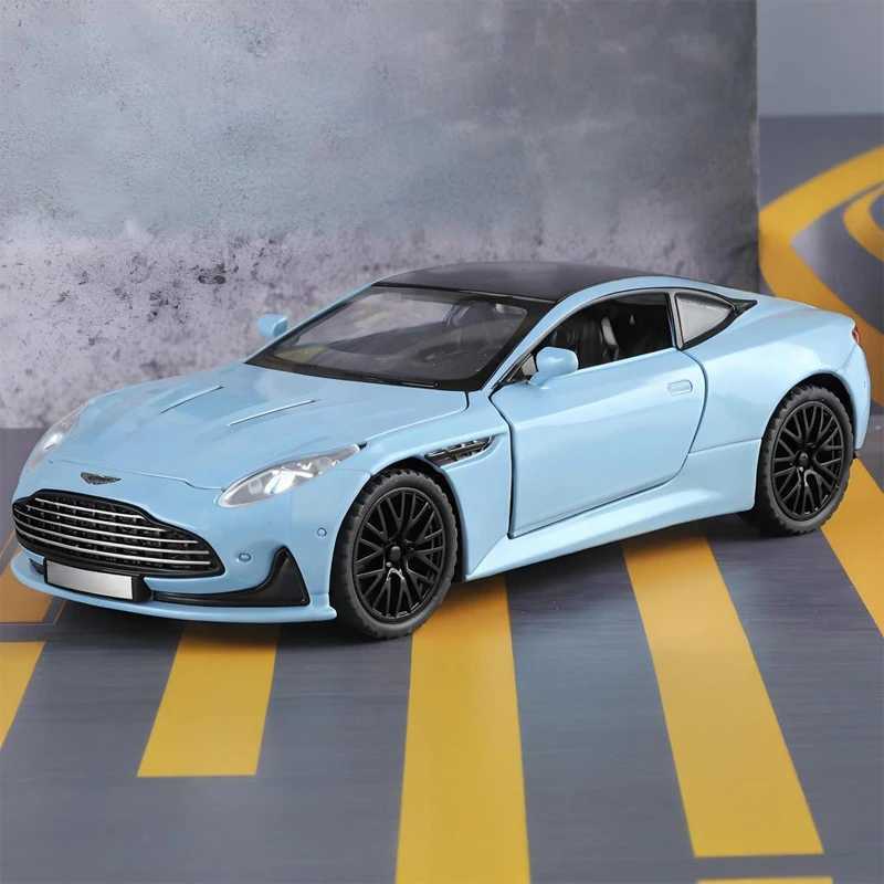 132 Aston Martin DB12 GT Super Sports Car Alloy Diecast Metal Model Car Sound Light Holiday Gift With Kid Childrens Toy Car D260317