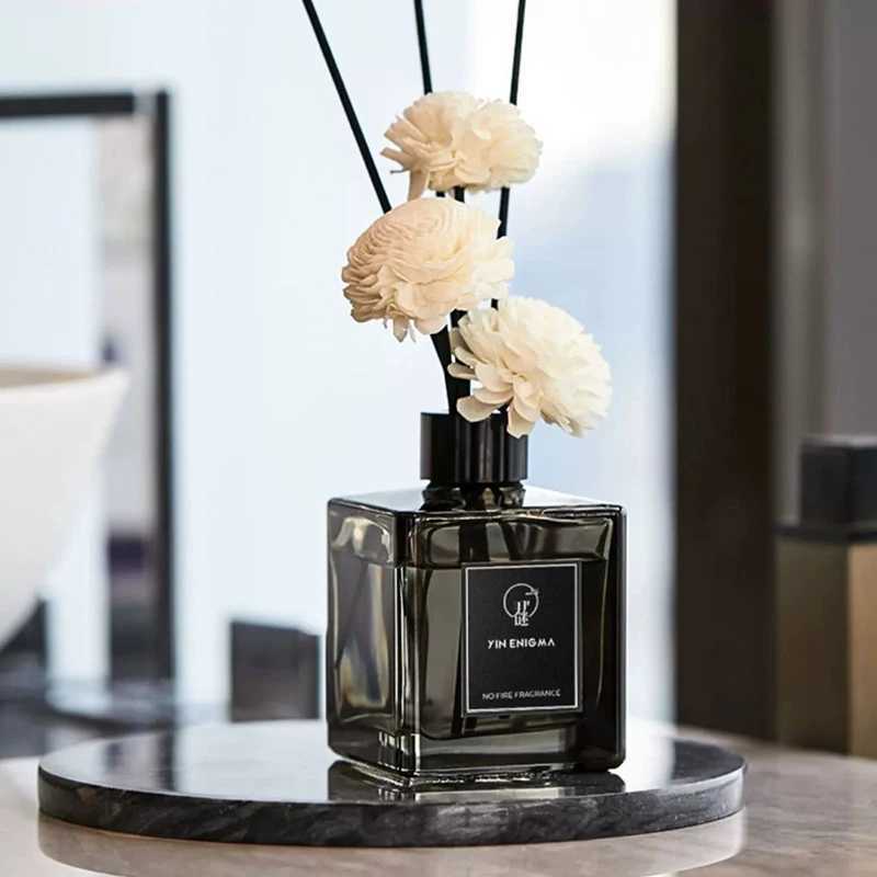 Flameless Aromatherapy Essential Oil Reed Diffuser Scent Candle Sets Odor Removal Home Fragrance Ornament Square Bottle D260317