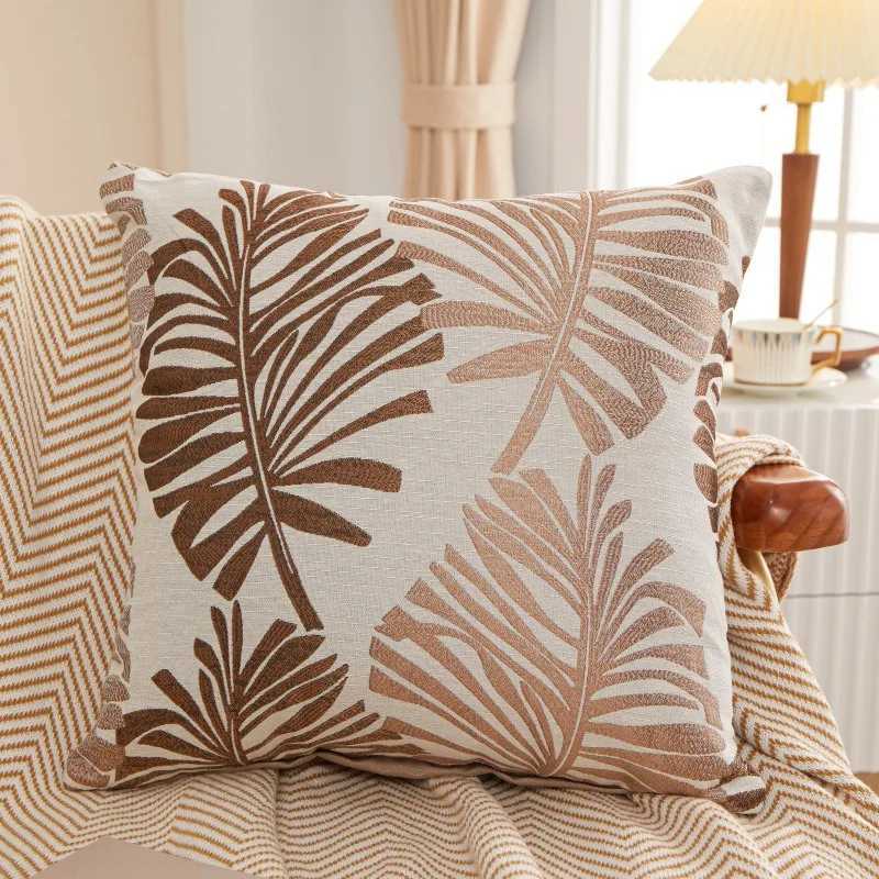 Palm trees Throw Pillow 18x18 Inch 1 Pc Linen Decorative Cushion Washable Invisible Zipper Durable for Home Sofa Bed D260317