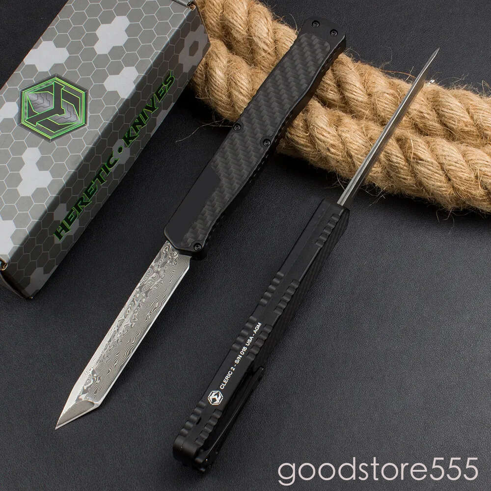 couteau Hotsale-Models HERETIC pocket knife Cleric II Out of fixed blade knife Front Knife Tactical Pocket Knives EDC Tools