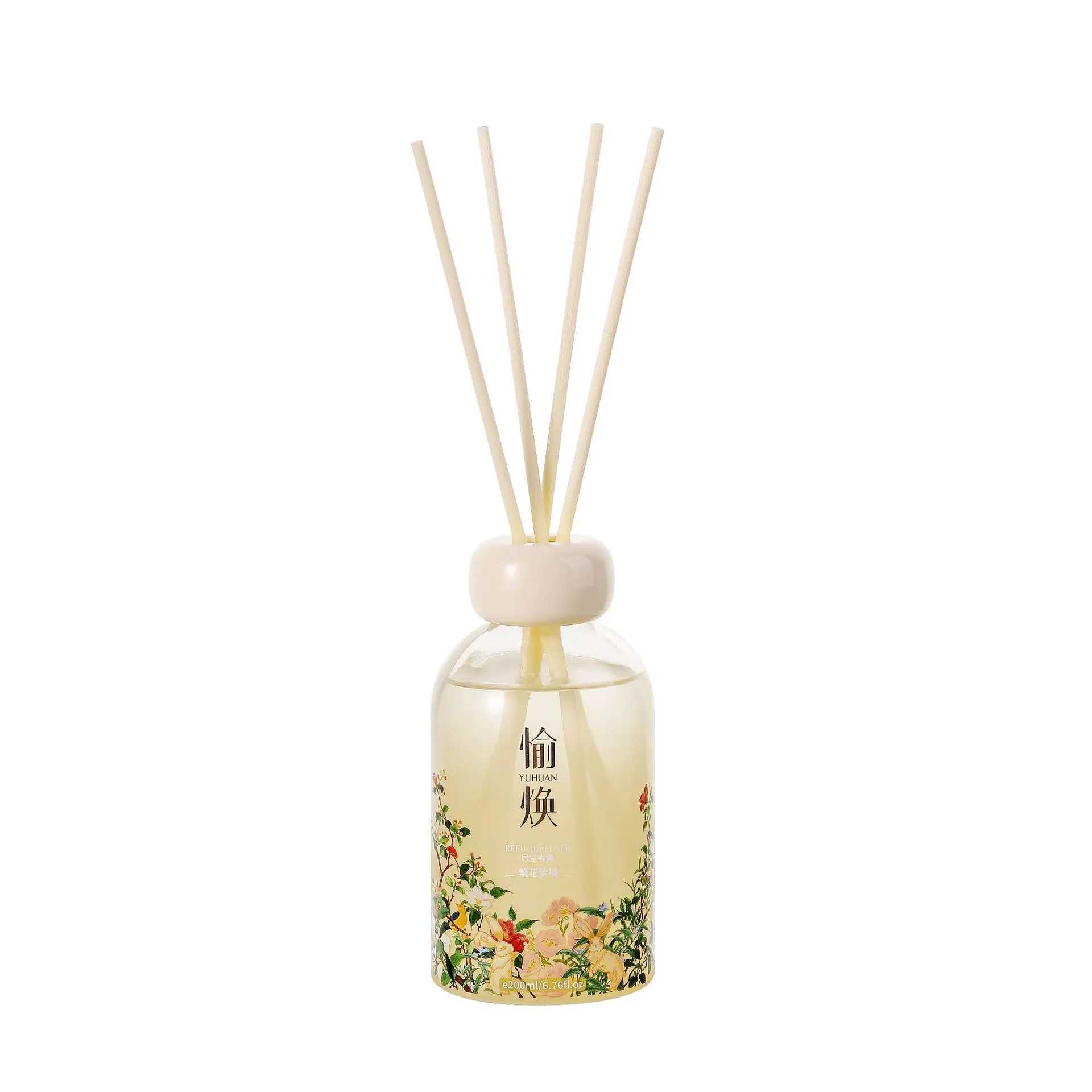 200ml Flameless Aromatherapy Long-lasting Deodorizing Toilet Odor Removal Rattan Essential Oil Decorative Gift D260317