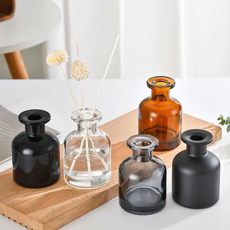 1 Pc 50ml Home Fragrance Empty Bottle Rattan Purifying Air Aroma Diffuser Set Essential Oil Bottle For Room Office Decoration D260317