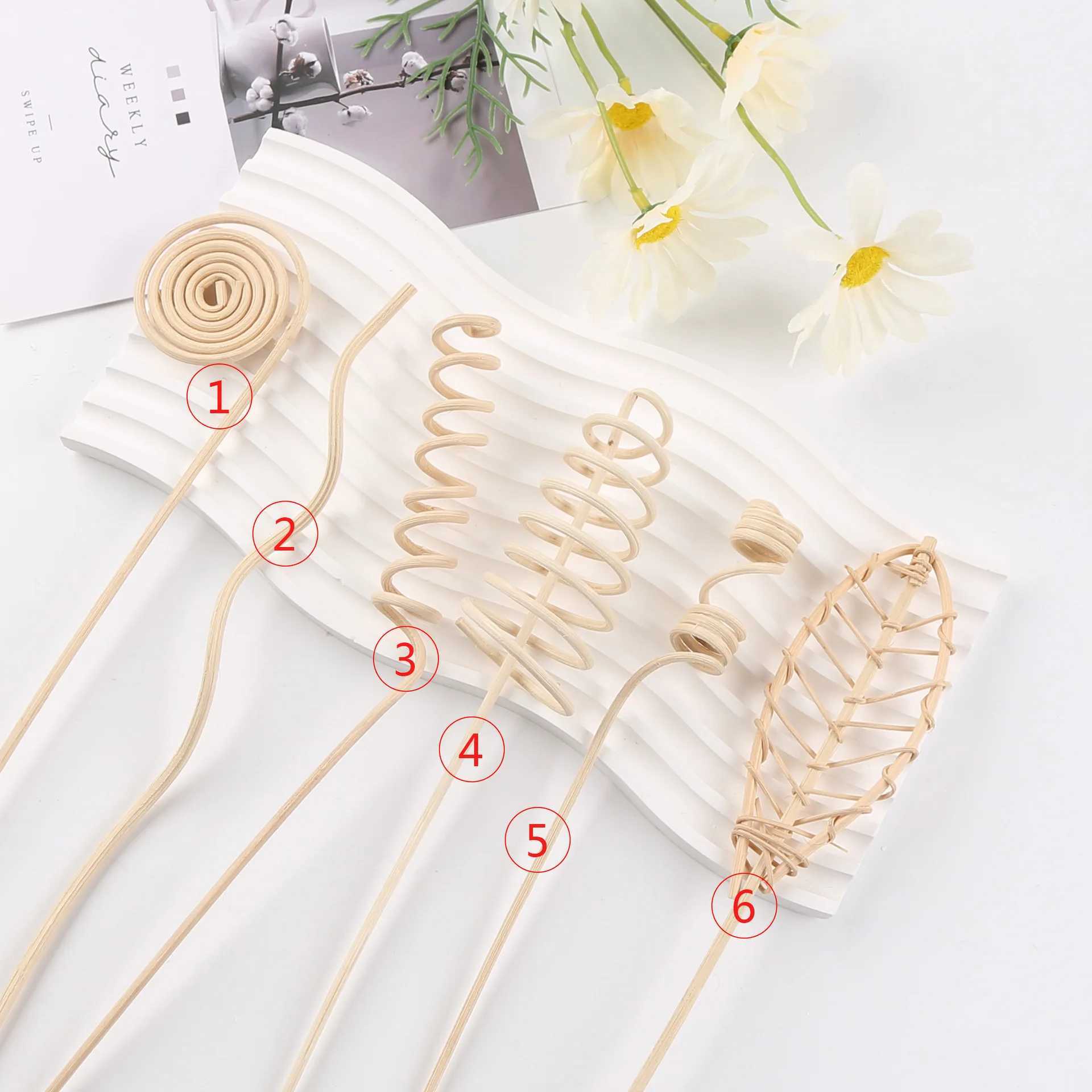 6pcs rattan aromatherapy sticks essential oil expansion sticks volatile sticks suitable for expanding essential oil fragrance D260317