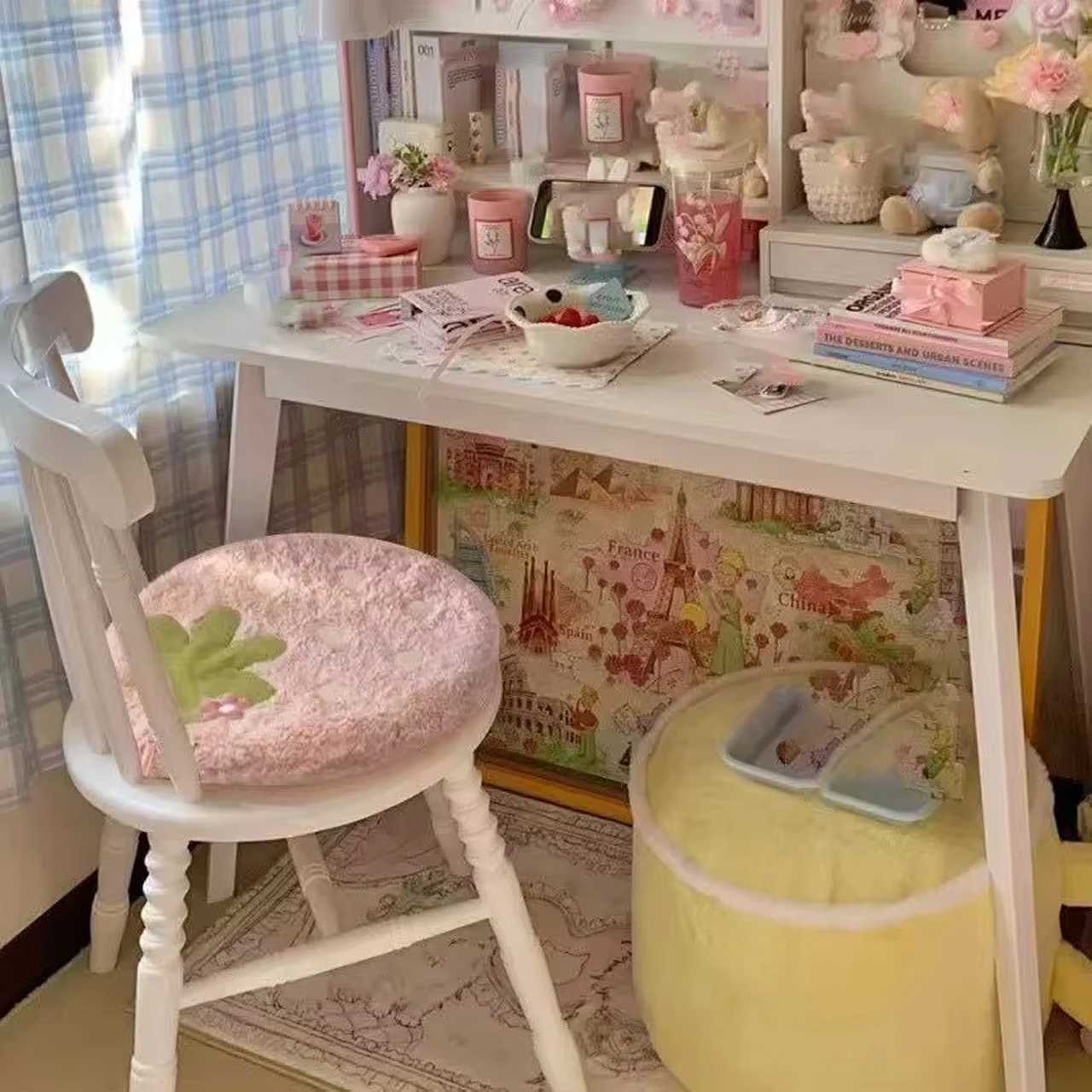 New Home Cushions Bedroom Living Room Office Stool Cushions Cute Chairs French Chair Cushions Student Restaurant Cushions Cute D260317