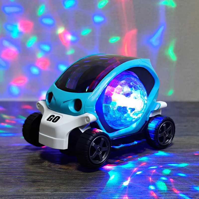 Electric Turn To Music Lights Dazzling Toy Car Model Boy Birthday Holiday Best Gift Y260316