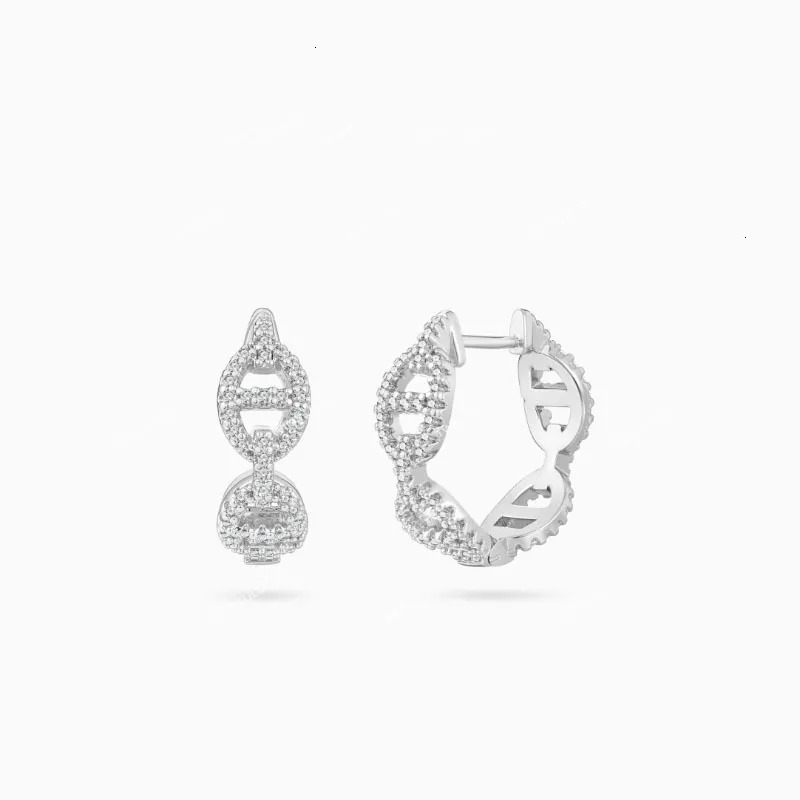 Jewelry Brand Designer Light Luxury Pig Nose Hoop Designer Earrings Niche Stylish Versatile Personality Women Earrings