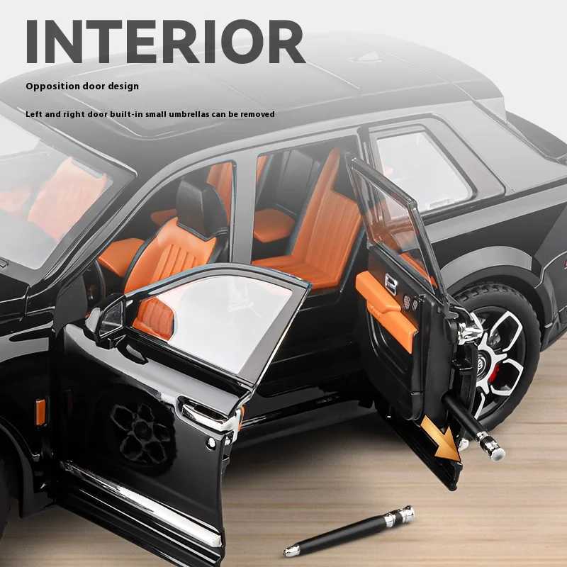 120 Rolls Royce Cullinan Off Road SUV Alloy Diecast Model Car Vehicle Collection Toy For Boy Adult Festival Gift Boyfriend Kid D260317
