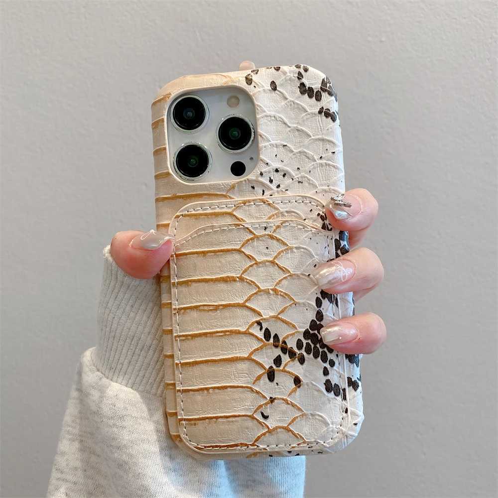 Luxury Dragon Snake leather Card holder wallet Case protection for iPhone 15 14 13 12 11 14 Pro Max XS XR 7 8 Plus X SE Coque C260314