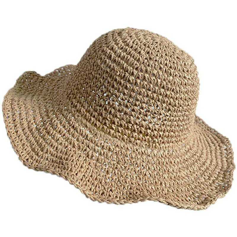 Summer Large Brim Foldable Straw Hat Floppy Wide Brim Sun Cap Bowknot Beach Foldable Hats New 2019 Hats for Women Hiking Caps H260317 - view 5