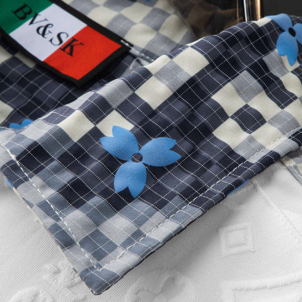 European High-End Men's Short-Sleeve Floral Print Polo Shirt Trendy And Light Luxury 2026 Summer New T-Shirt Top Luanyun