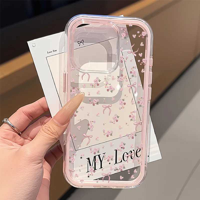 Cute Bow Phone Case For iPhone 17 Pro Max Case iPhone 15 13 14 11 12 16 Pro Max 2 IN 1 Shockproof Soft Cover C260314