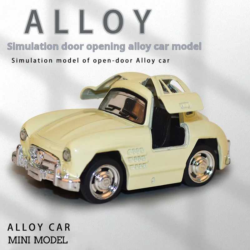 164 Vehicle Model Super Classic Pull Back Toy Car Educational Collection Door Open Car Model Gift Car D260317