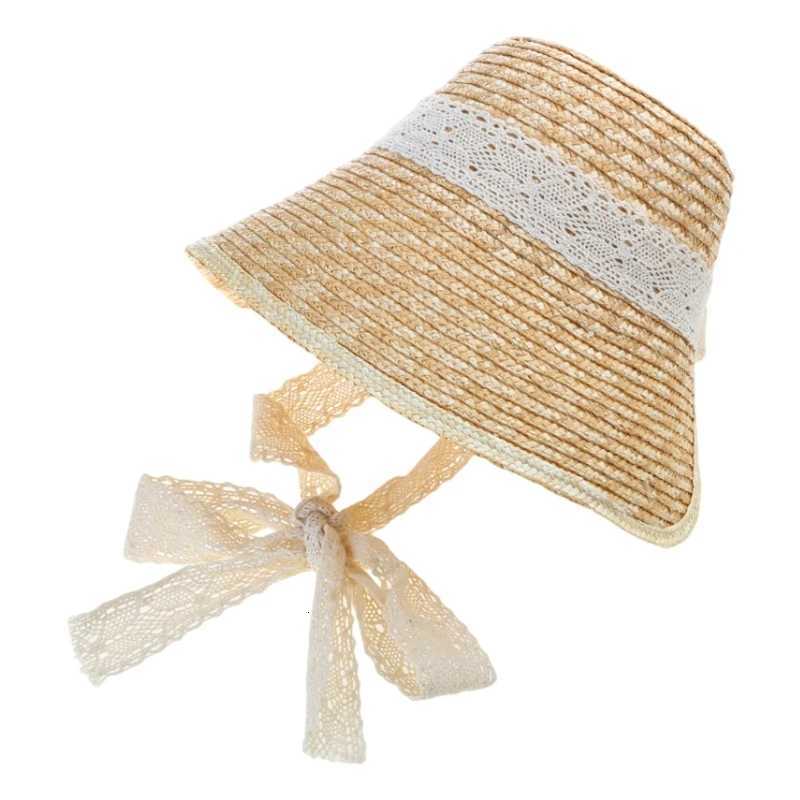LolitaStyle Straw Hat for Women Girls French Tea Party Hat Lace Patchwork Bonnet Handwoven Sun Hat Summer Headgear H260317 - view 3