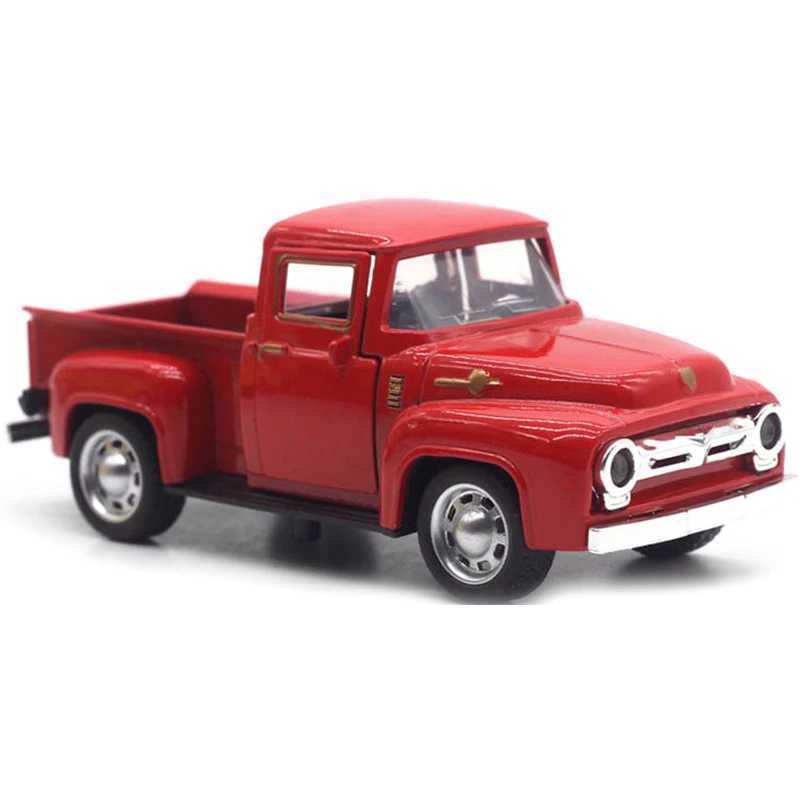 132 Classic Rustic Vintage Alloy Pickup Truck Vintage Pull-Back Car Model Toys D260317