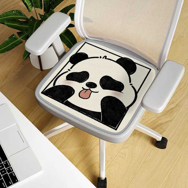 30x30cm Summer Ice Silk Cushion Office Cartoon Panda Childrens Bench Sofa Cushion Car Cushion Learning Table Cushion cushion D260317