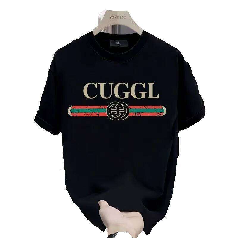 American-Style Pure Cotton Unisex Short-Sleeve High-Quality E-Commerce Light Luxury T-Shirt Summer