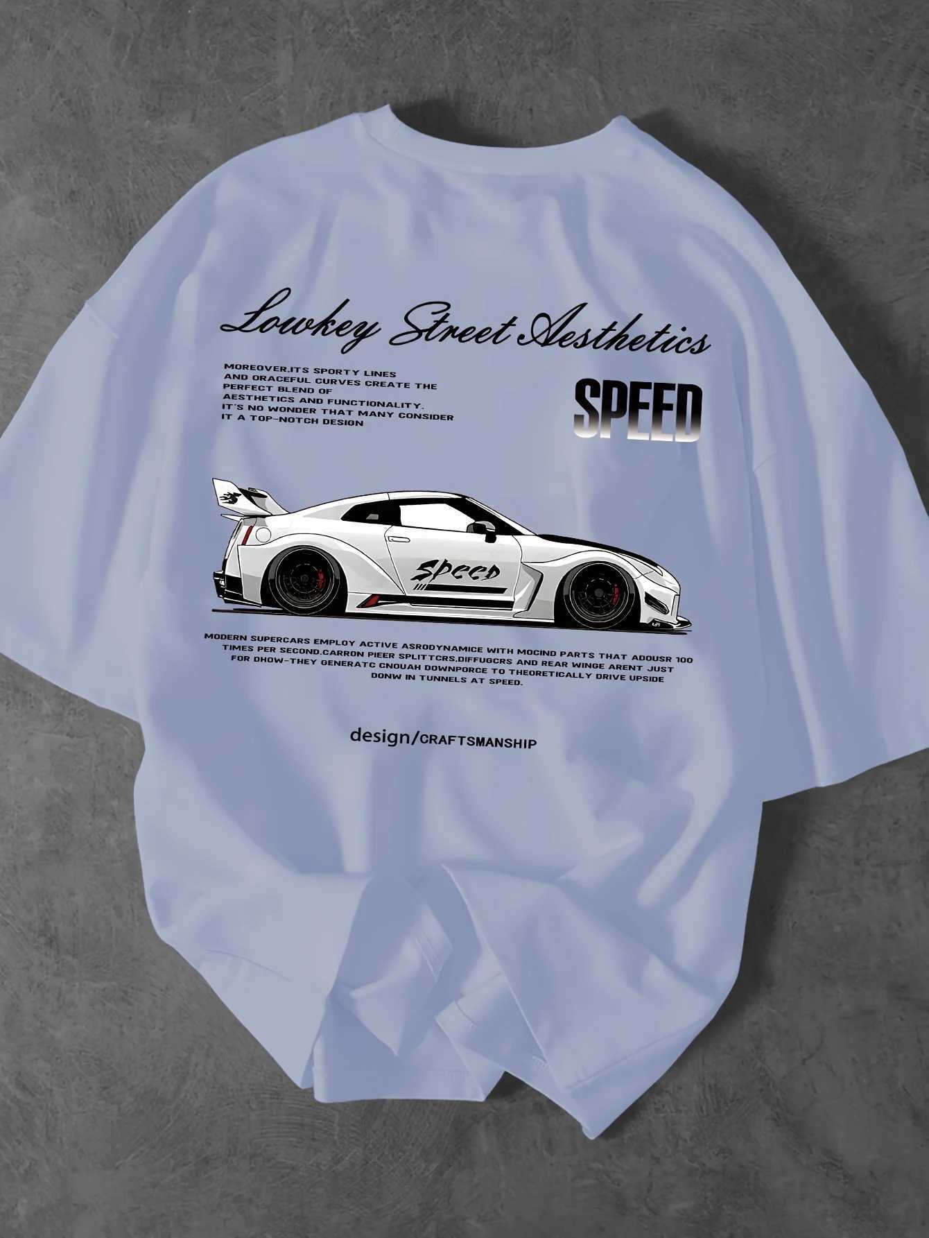 New Mens Summer Round-neck T-shirt Made of 100 Cotton Fabric Which Is Comfortable Soft and Fine Trendy and Versatile Style M260317