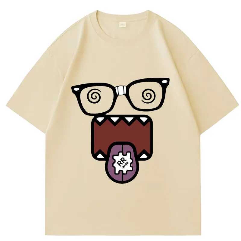 Domo Kun Funny Meme T Shirts Mens Women Clothes Classic Casual Tee Shirts Short Sleeve Summer T-shirt Tops Streetwear M260317