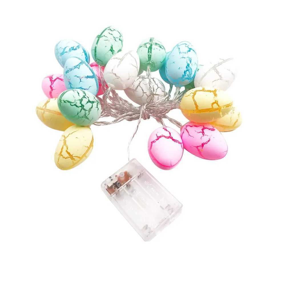 Egg String Lights PVC Decorative LED for Easter Party Backdrop Decoration Creative Fun H260316