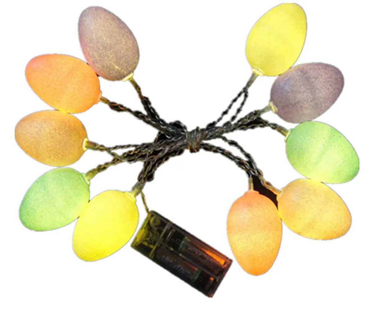10 Easter Egg String Lights Creative Powered Warm White LED Lights for Home Garden Porch Party Decoration Easter H260316