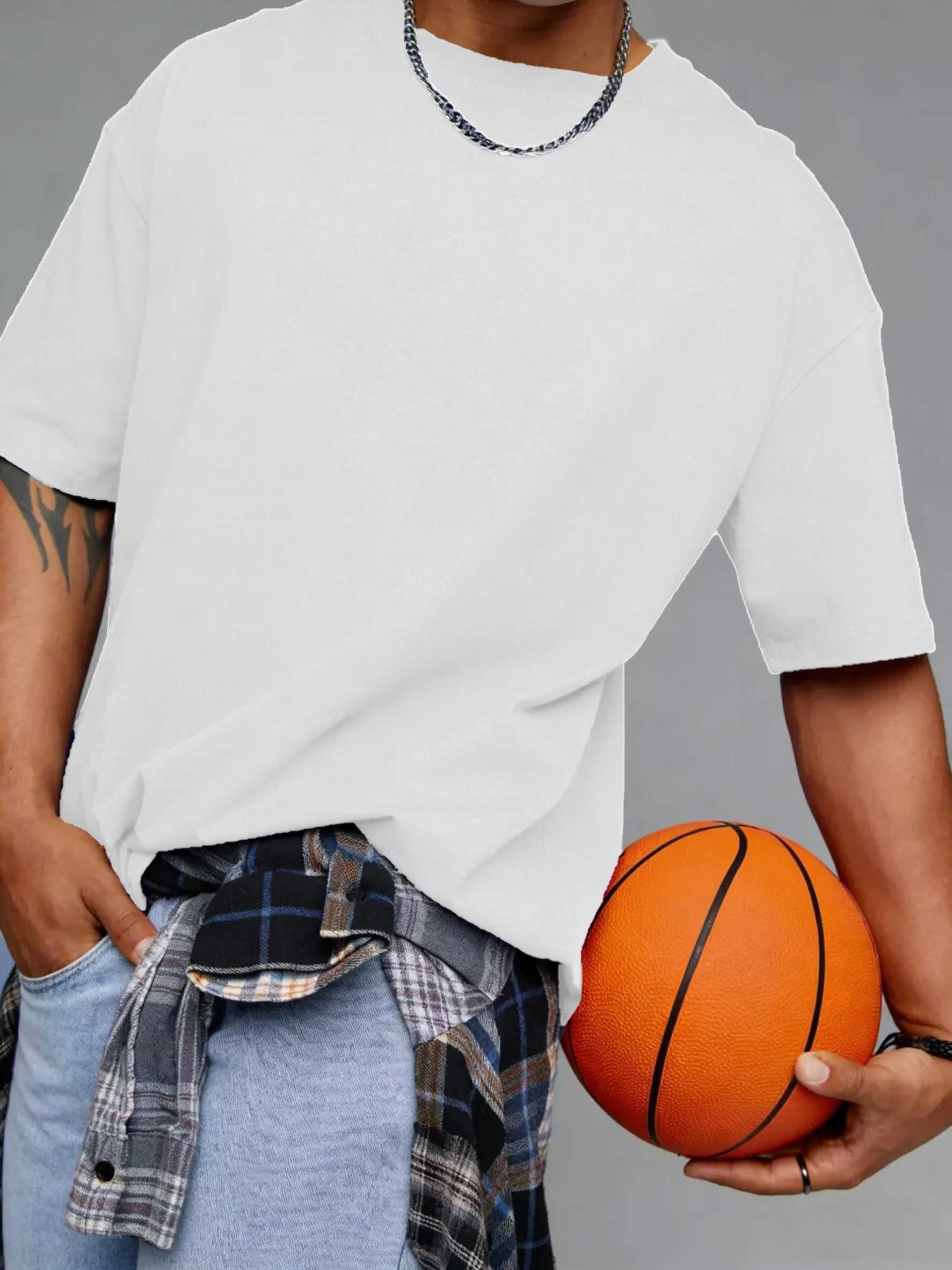 Summer Cotton Solid Short Sleeve Hip Hop Sport Youthful T Shirt Breathable Classic Tee Casual Loose Streetwear Fashion Soft Tops M260317