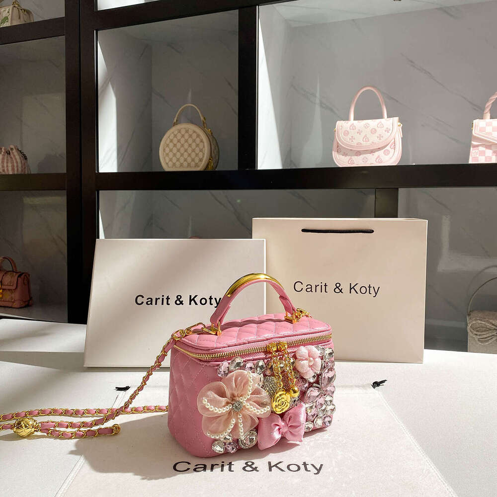 Dropshipping French-Style Quilted Box Autumn/Winter High-End Diamond-Embellished Evening Bag Wholesale - view 3