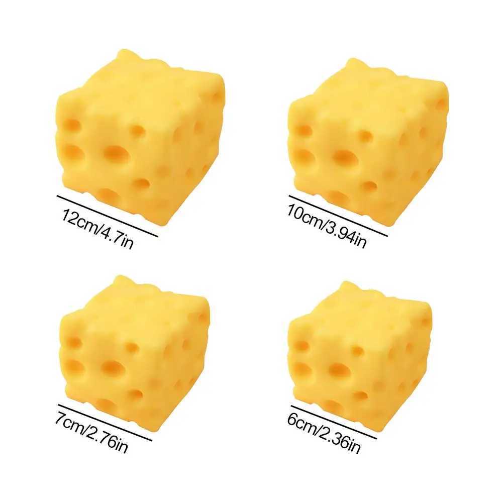 Square Cheese Squishy Toys Slow Rebound Push Stress Relief Sensory Toys Cheese Stress Balls Fidget Toys for Children Adult H260324
