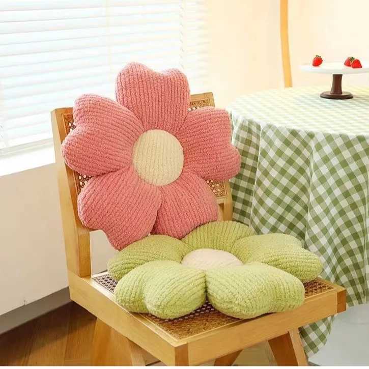 New Breathable Five-petal Flower Cushion Macaron Fresh Home Sofa Decorative Cushion Pillow Dining Table Office Chair Cushion D260317
