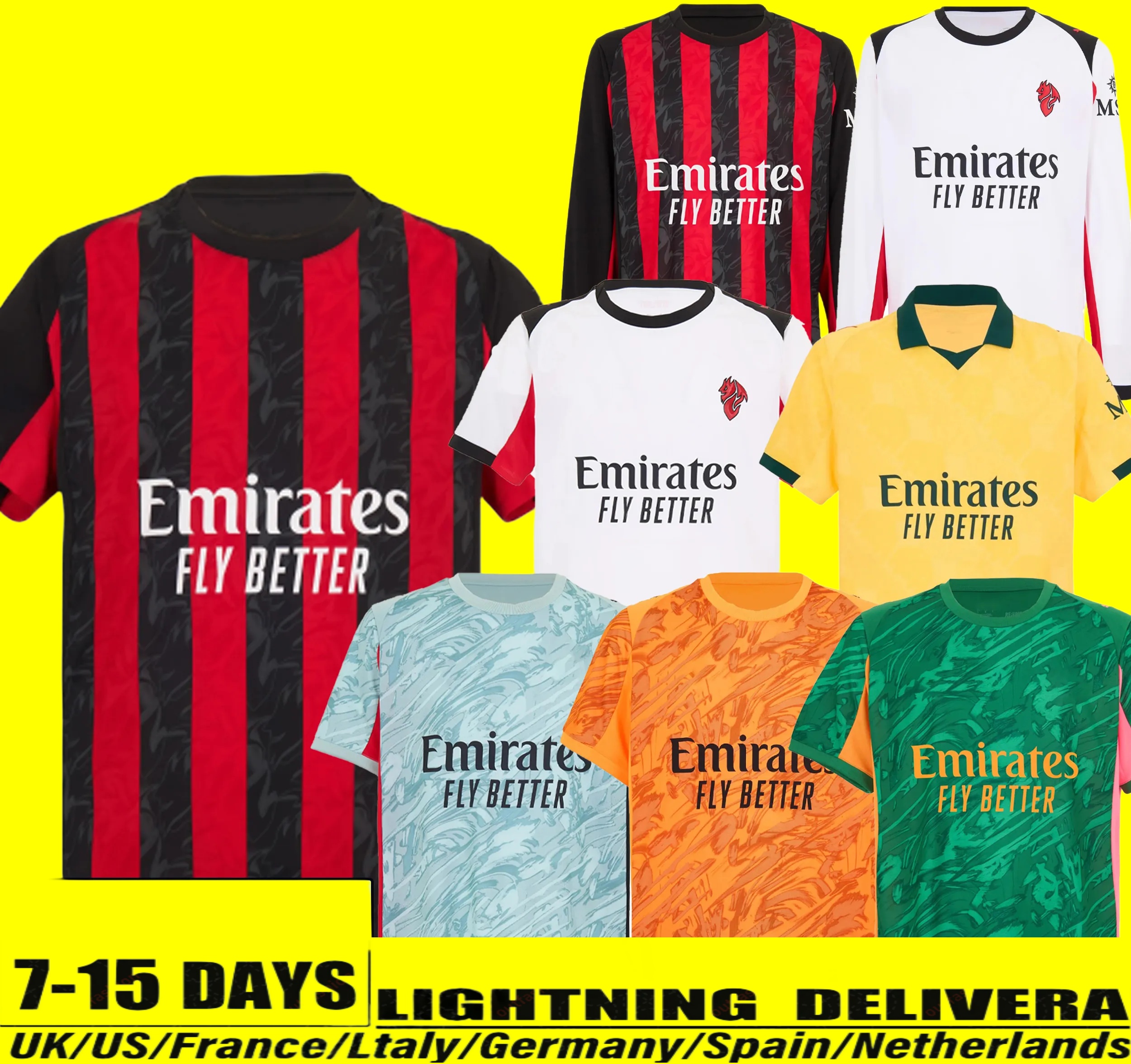 25 26 ac millan jersey Rafa Leao jersey Christian Pulisic Luka Modric da calcio Rejnders Soccer Jerseys Loftus-Cheek Gimenez football Shirt Men kids kit