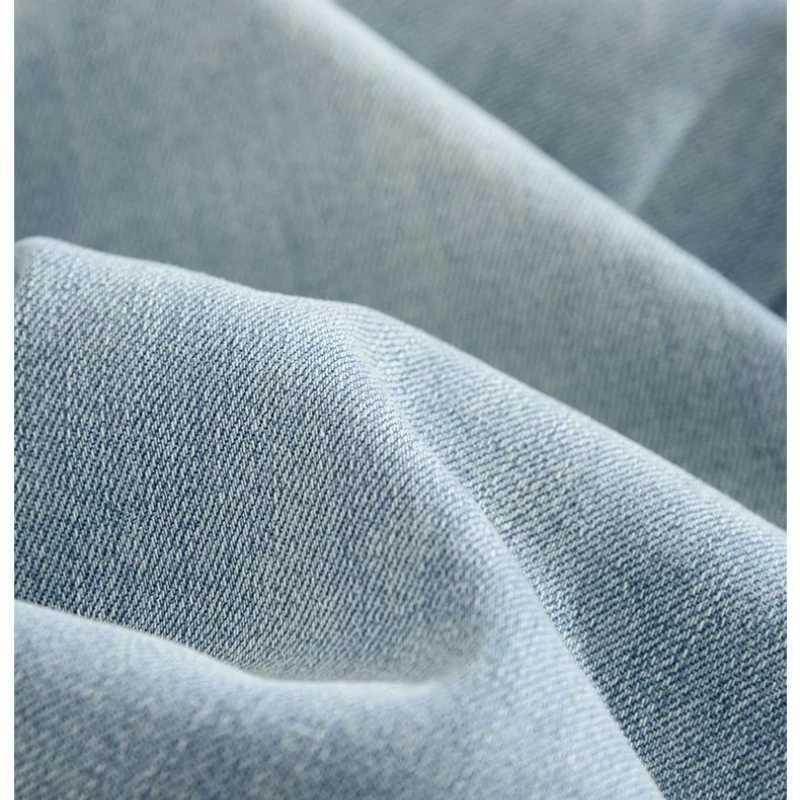 Jeans for Woman Y2k Pants Light Color Fleece Lined Thick Straight Leg High Waist Elastic Cigarette Pants 2025 Autumn WinterT260317