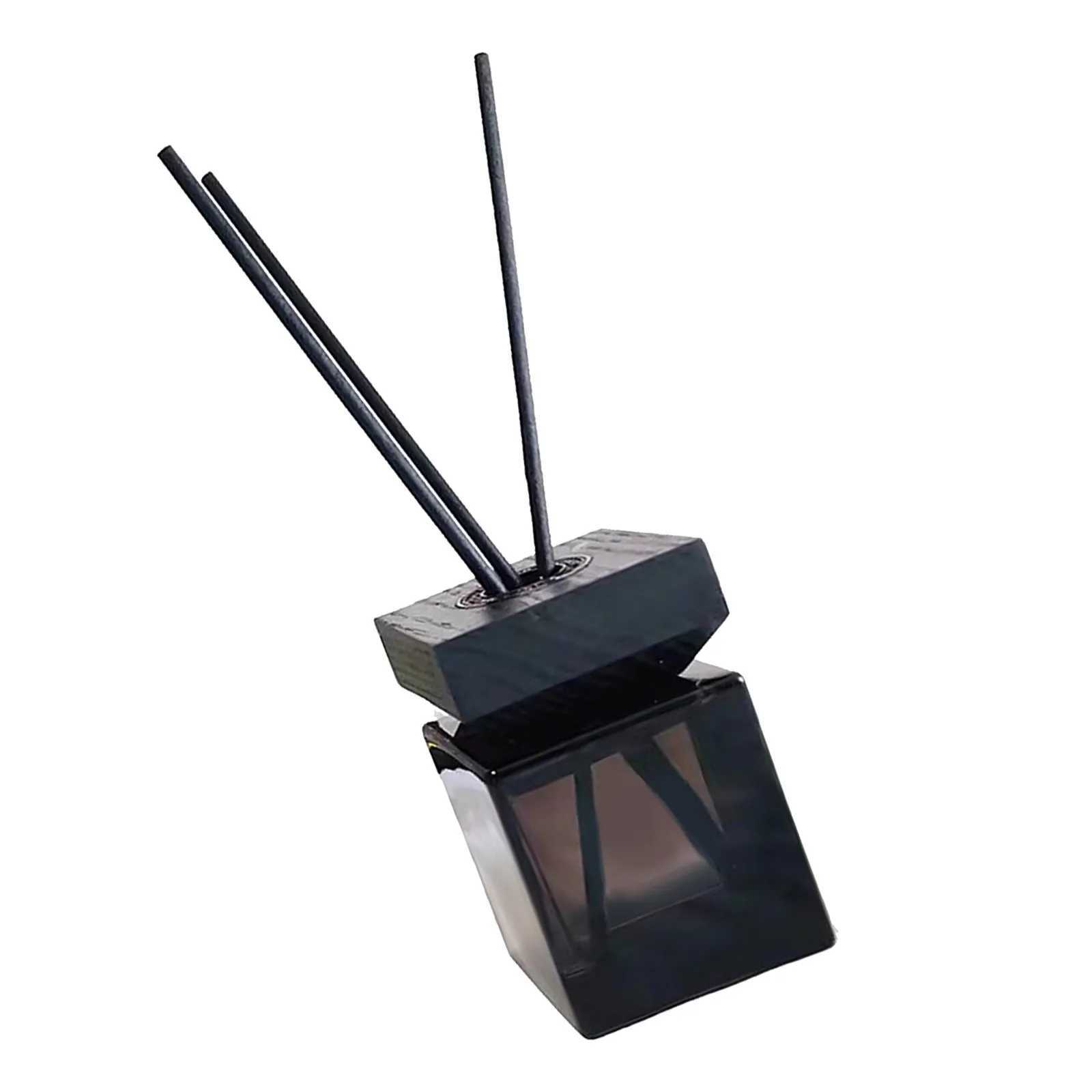 1Set Refillable Aroma Diffuser Jar Rattan Aroma Diffuser Bottle Wooden Lid Glass Aromatherapy Bottle Set No Fire Fragrance Home D260317