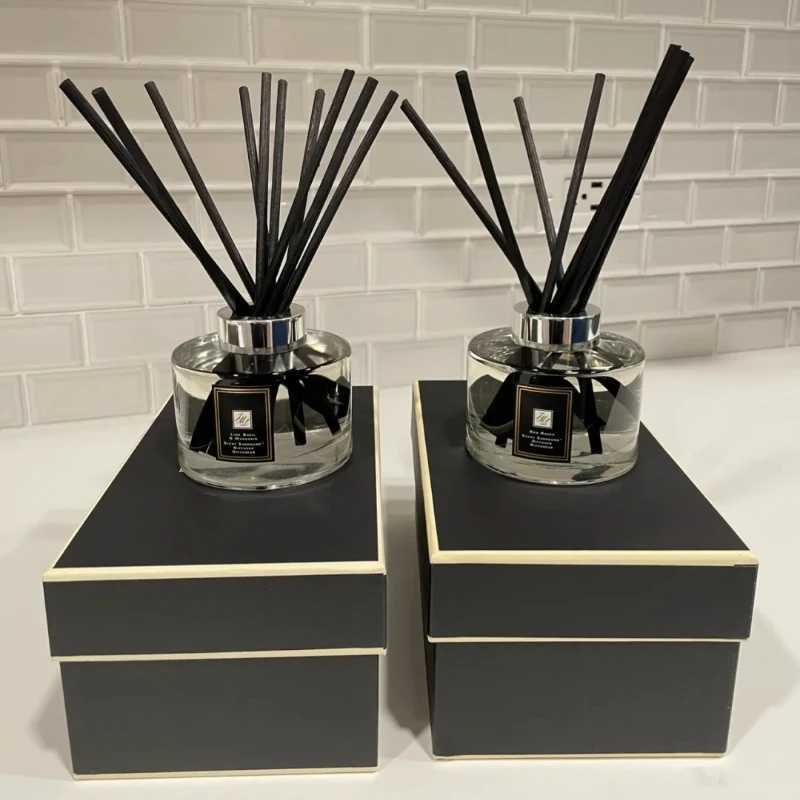 Indoor English Pear Blue Wind Chime Aromatherapy Candles No Fire Aromatherapy Rattan Sets Fragrance Birthday Gift D260317