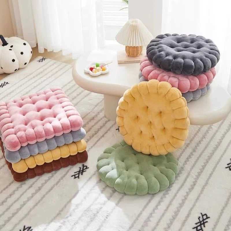 Biscuit soft cushion comfortable office sitting cushion tatami cushion chair cushion D260317