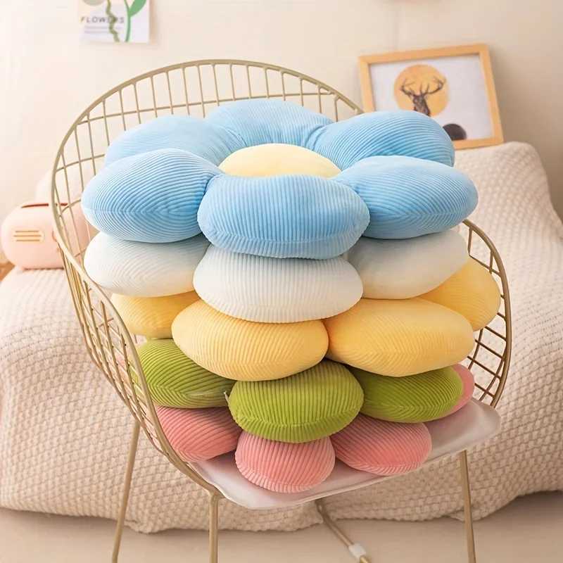 Flower Plush Toy Cushion Sofa Super Soft Daisy Cushion Comfortable Plush Cushion Eight-Petal Flower Cushion For Home Sofagift D260317