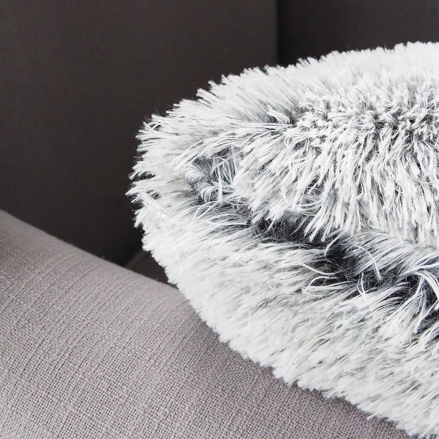 Luxury Faux Fur Throw Pillow Cover Super Soft Cushion Case for Sofa Bed Living Room Fluffy Cushion Cover 45x45 CM Home Decro D260317