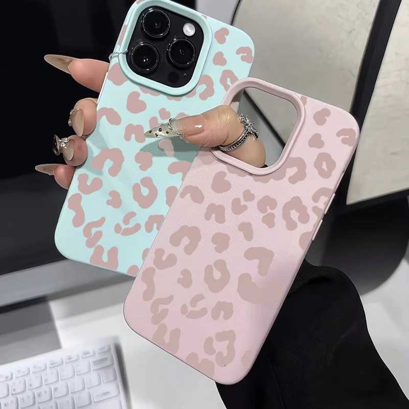 For iPhone 17 16 15 14 13 12 11 Pro Max Case Leopard Print Lichee Pattern Silicone Cover For iPhone XS X XR 16 Plus Fundas C260314
