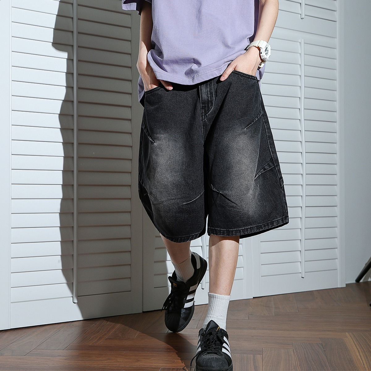 Embroidered Shorts Y2K Streetwear Man Woman Clothing Harajuku Hip Hop Baggy Denim Gym Shorts Gothic Summer Shorts 251215