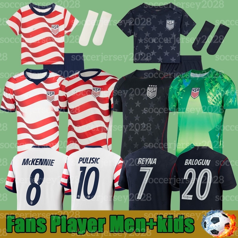 usas soccer jersey 2026 PULISIC MCKENNIE Lifestyle Retro goalkeeper pre match Football Shirt States World Cup usas socerjersey 2026 USMNT Men Kits kids